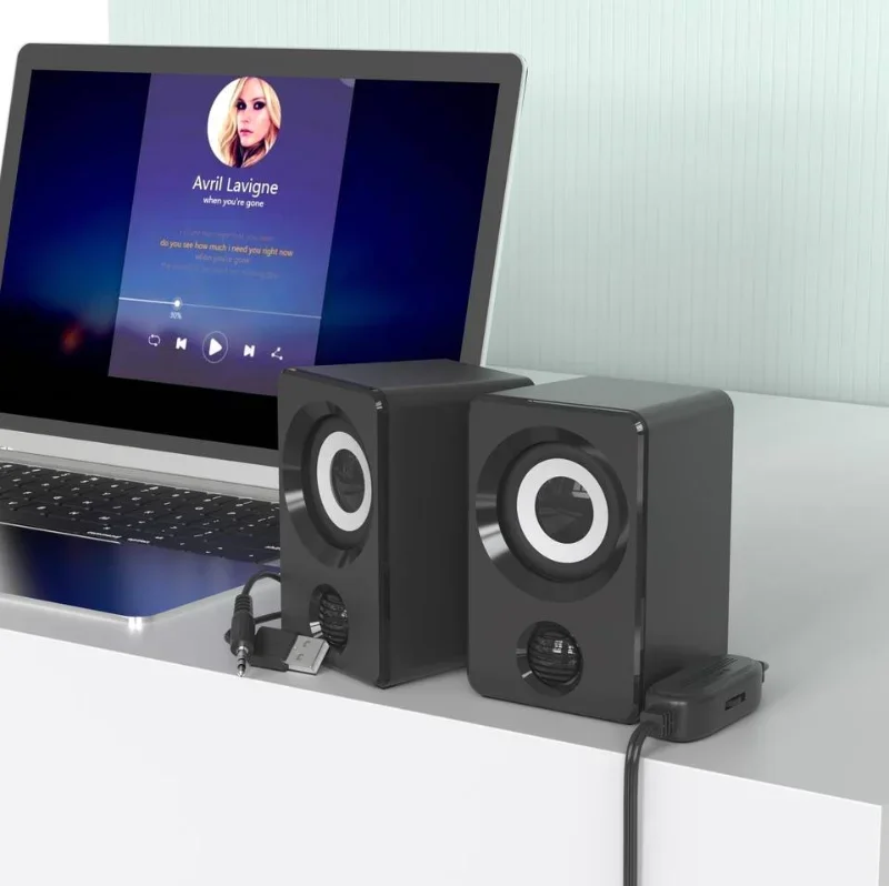 X9 Desktop Computer Mini Speaker Portable Speaker USB Wired Audio Small Subwoofer Speakers