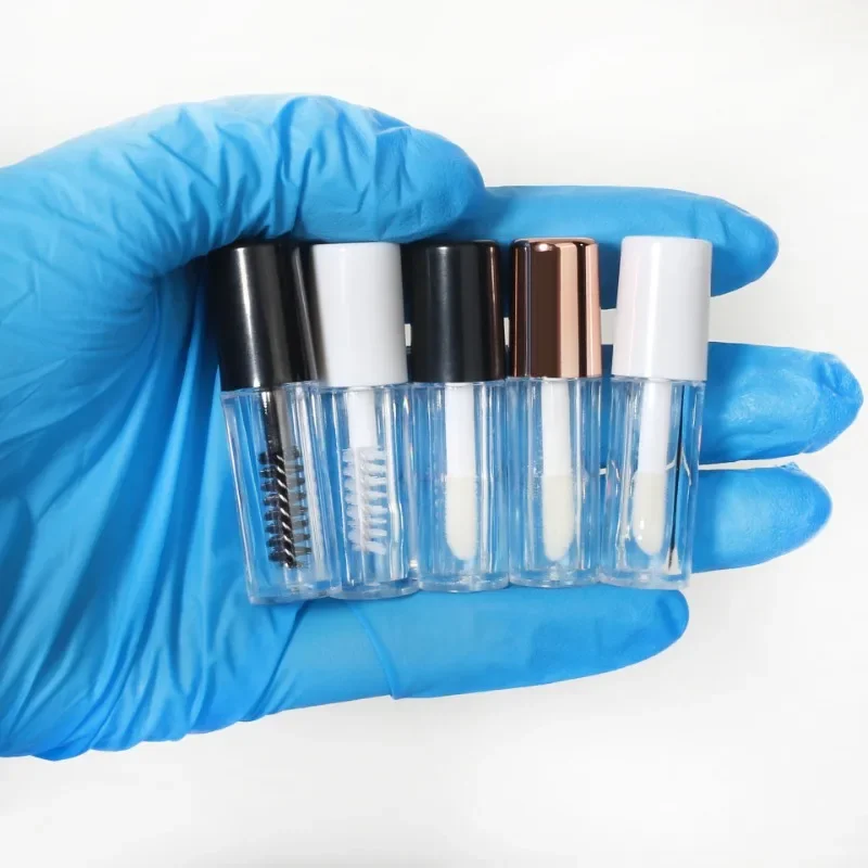 0.8ML ลิปกลอส ABS Liquid ลิปสติกคอนเทนเนอร์ Lipgloss ขวดตัวอย่างมินิหลอดมาสคาร่า Eyelash Growth Liquid บรรจุขวด