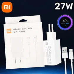 Poco M3 Charger Original XiaoMi 27W Fast QC 3.0 Turbo Charging Supply Power For Mi 9T Pro Poco X3 F3 RedMi Note 8 9 Pro Type C