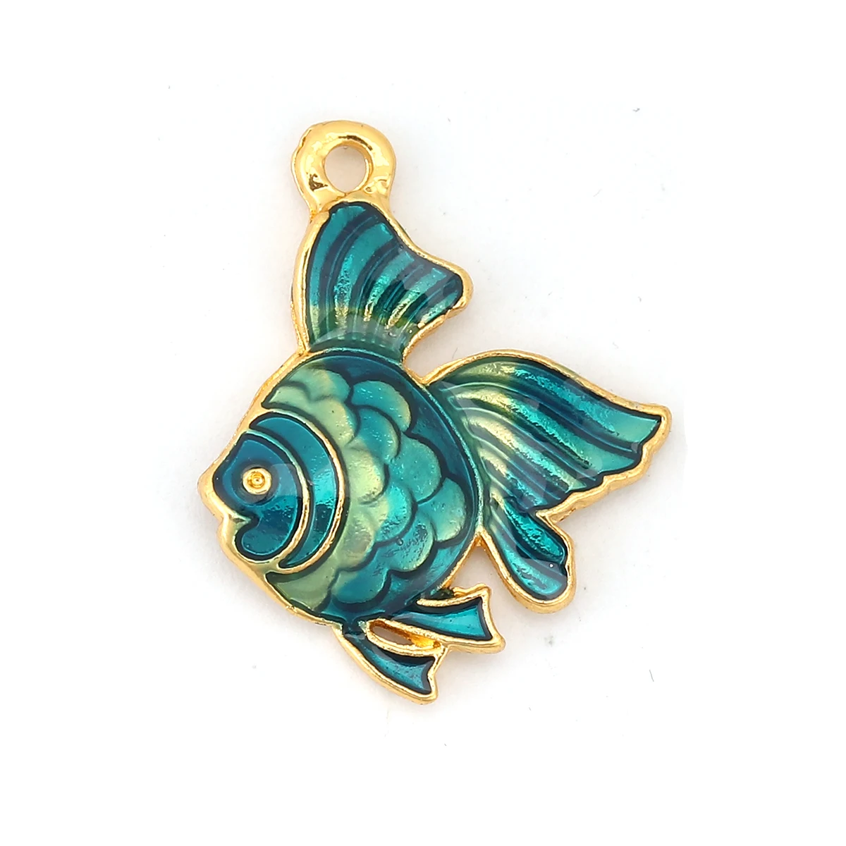 Cartoon Ocean Jewelry Charms Fish Animal Multicolor Enamel Pendants Findings DIY Jewelry Making Necklace Earrings 23mmx18mm,5PCs