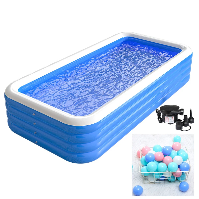 Inflatable Swimming Pool Home Portable Large Adult Bath Rectangular Pool
