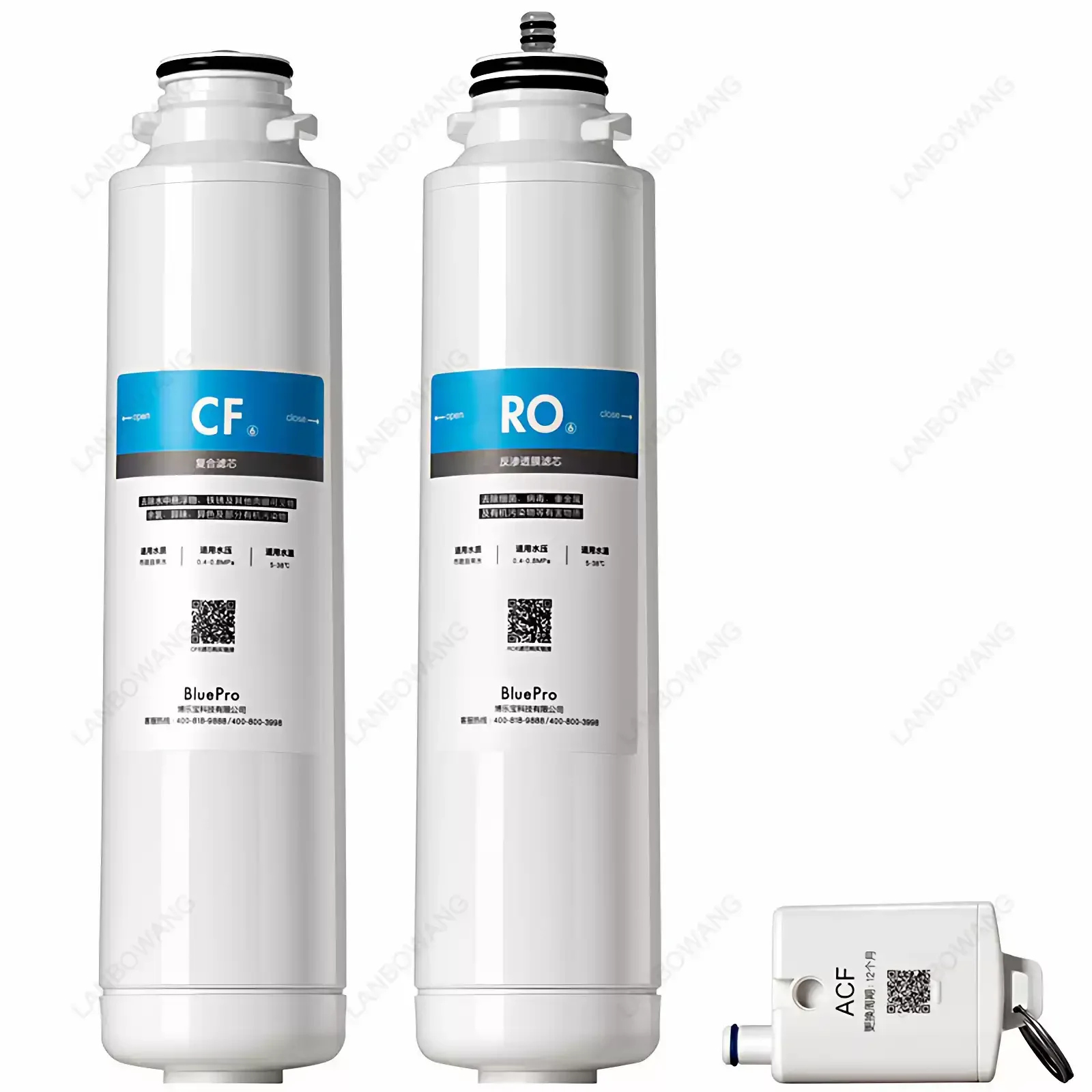 Water Filter Replacement Set CF6 + RO6, Compound RO Membrane for B04/B02/B05/B08/T02 Drinking Water Purifier