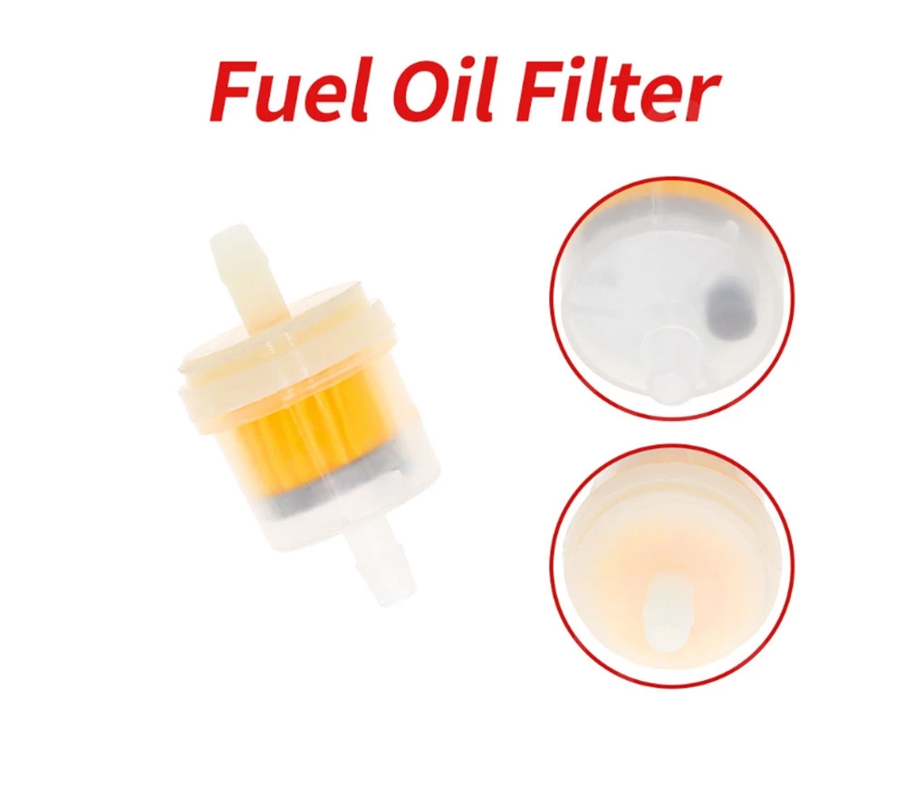 3PCS Motorbike Motor Oil Filters Universal Motorcycle Fuel Filter Motorcycle Engine Inline Carb Gasoline Fuel Gas Petrol Filter 