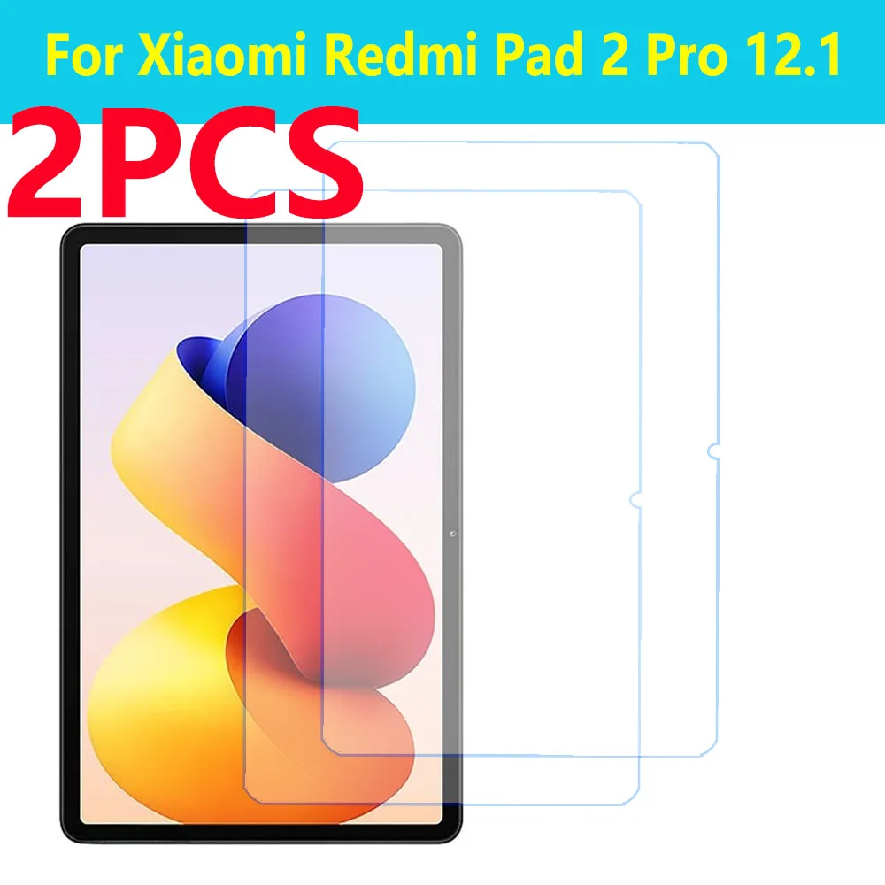 2 Pieces Tempered Glass Screen Protector For Xiaomi Redmi Pad 2 Pro 12.1 inch Tablet Accessories Film Protective Film