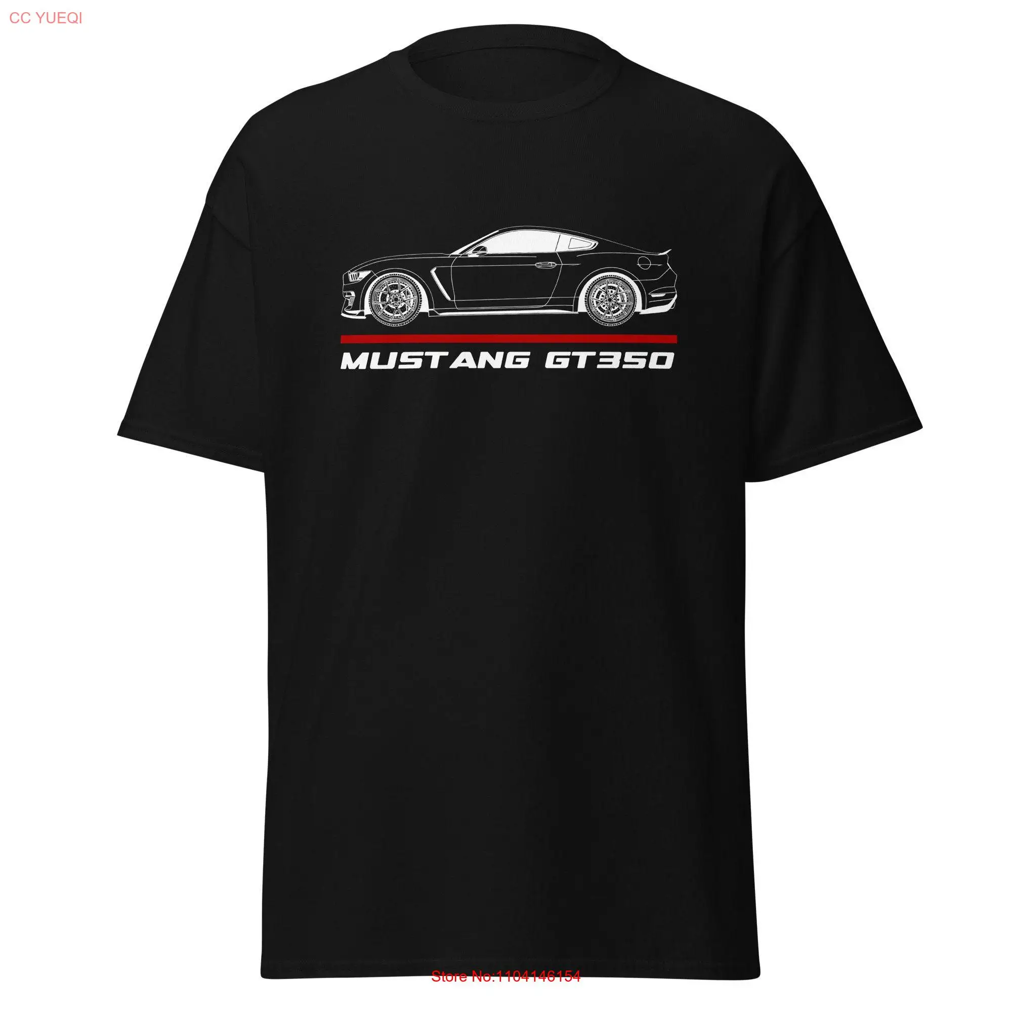 Premium T Shirt For Mustang GT350 2019 Car Enthusiast Grandpa Dad Mom Son Boyfriend Birthday  long or short sleeves