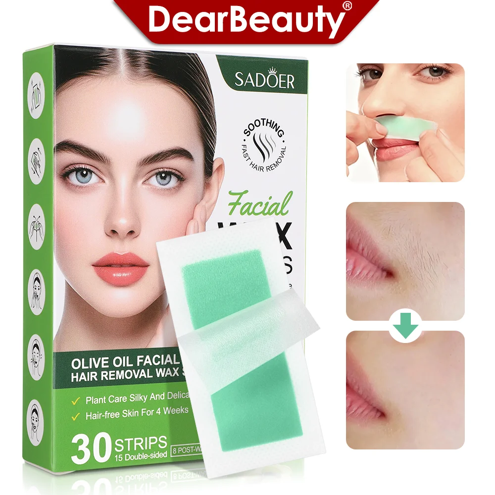 

Painless Fast Hair Removal Wax Strips Waxing Wipe Sticker Professional Facial Body Leg Lip Hairs Remove Wax Paper Women Men Use