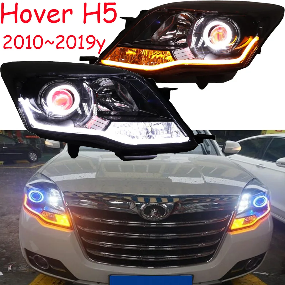 

car bumper headlamp Greatwall Hover H5 headlight 2010~2019y LED DRL car accessories HID xenon Hover H5 fog light