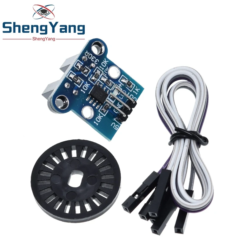 TZT 1Set HC-020K Double Speed Measuring Sensor Module with Photoelectric Encoders Kit top For arduino