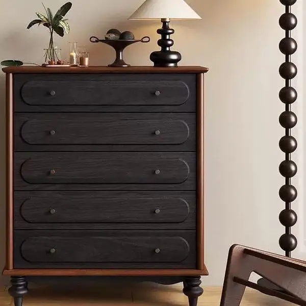 

Прикроватный комод со знаменитостями в Интернете, гостиная, спальня, шкафчик, комод из цельного дерева, небольшая квартира, комод