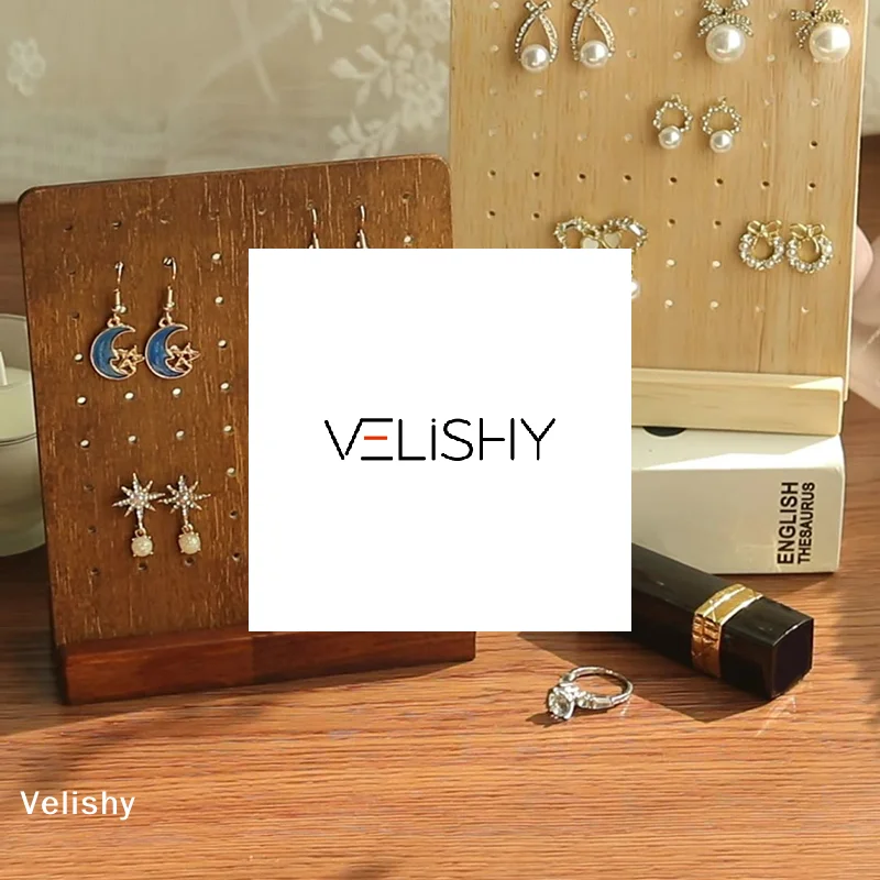 

Съемный держатель для сережек с 72 отверстиями, деревянная подставка для сережек с основанием, вешалка для сережек, органайзер для сережек-гвоздиков, стойка для ювелирных изделий, дисплей