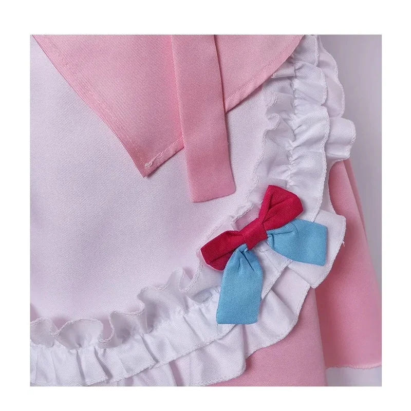 Fc6anime virtuale YouTubers Ber Yuuki sauna costume cosplay vtuber rosa cameriera vestito Lolita gonna donna carino kawaii festa di compleanno