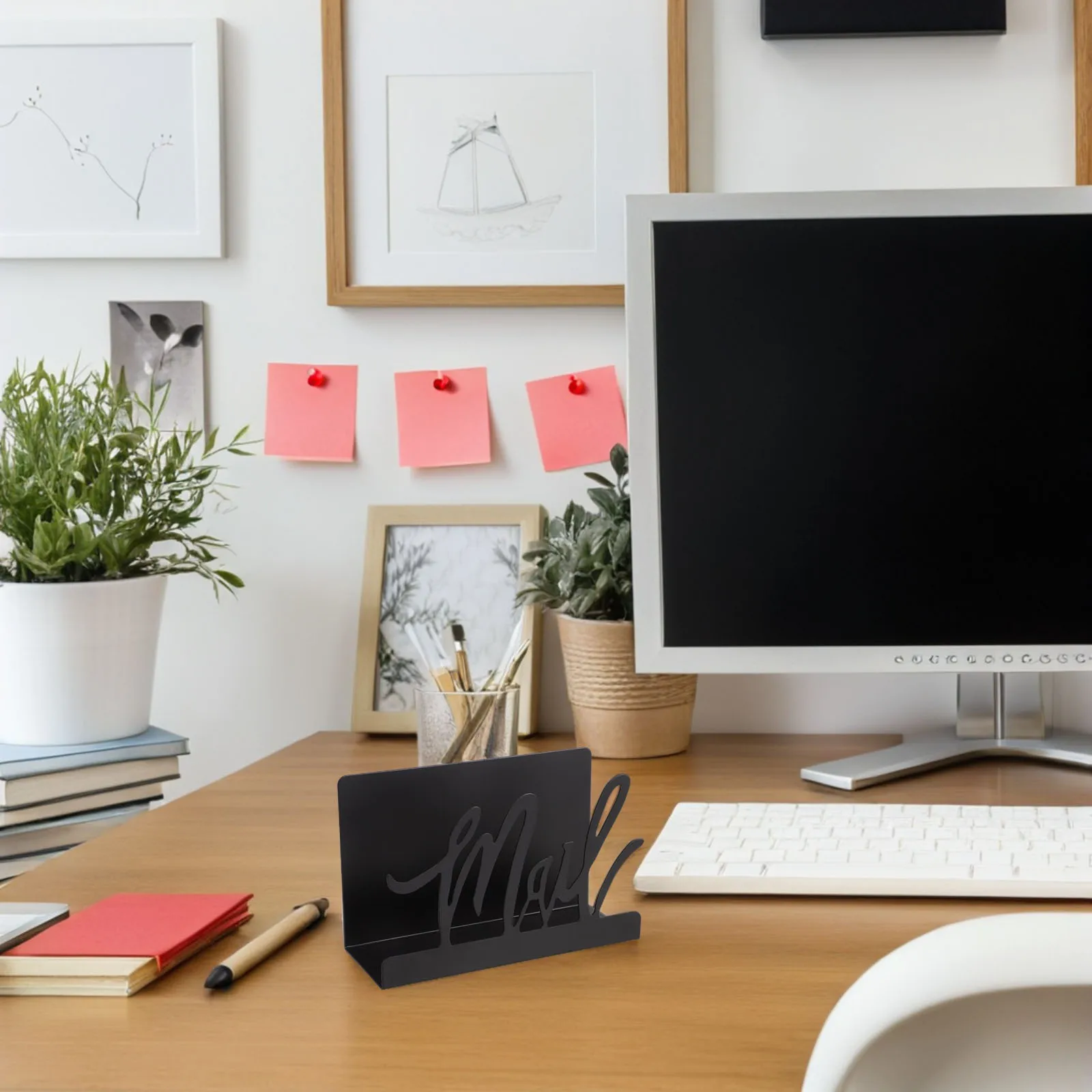 

Металлический держатель для писем, настольный органайзер, настольная стойка для хранения журналов, почты, черный сортировщик файлов, офис