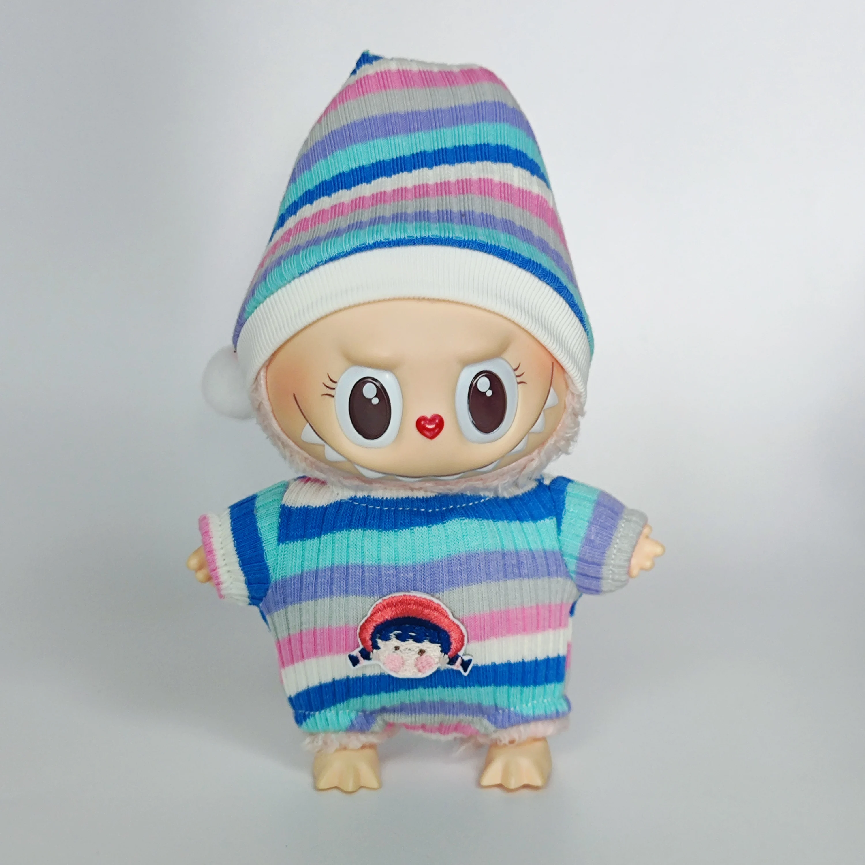 ل 15 سنتيمتر Labubu الملابس الزي اكسسوارات الخريف الدوبامين بذلة قبعة لعبة طفل هدية Labubu ropa