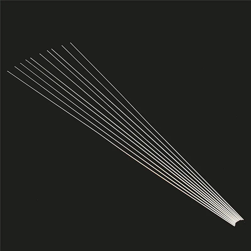 10 개/대 1.6x330mm 알루미늄 합금 실버 용접 솔더 납땜 도구 납땜 와이어 솔더 TIG 필러로드