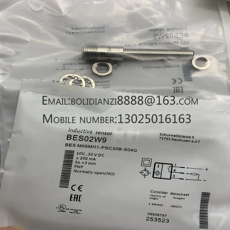 New proximity switch sensor BES M08MH1-PSC30B-S04G BES02W9