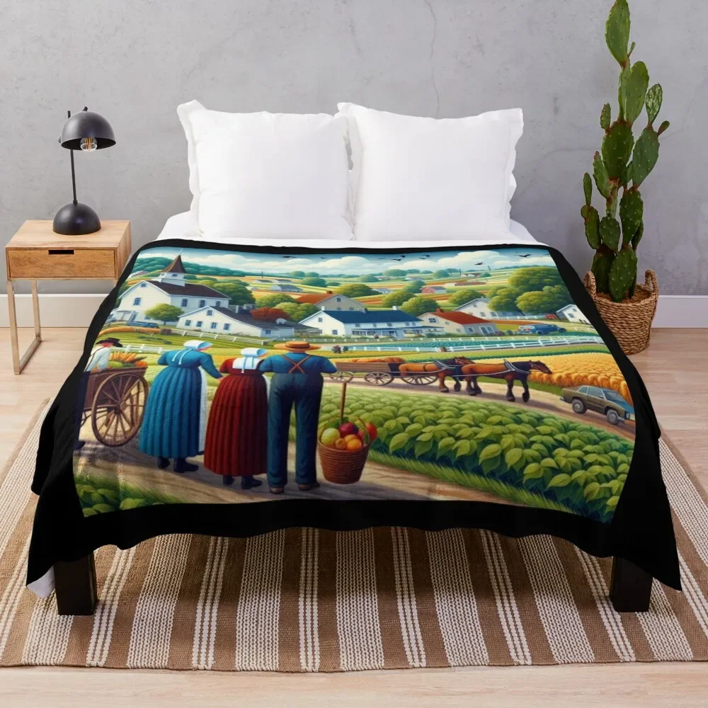 

Amish 5 Throw Blanket Soft Warm Blanket Gift for Men Women Adults