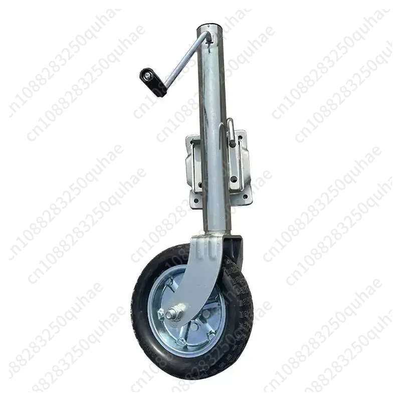 Hand Crank Trailer Jack with Swivel Caster, Lifting Guide Wheel & Stabilizer Leg Spare Parts for RV Caravan