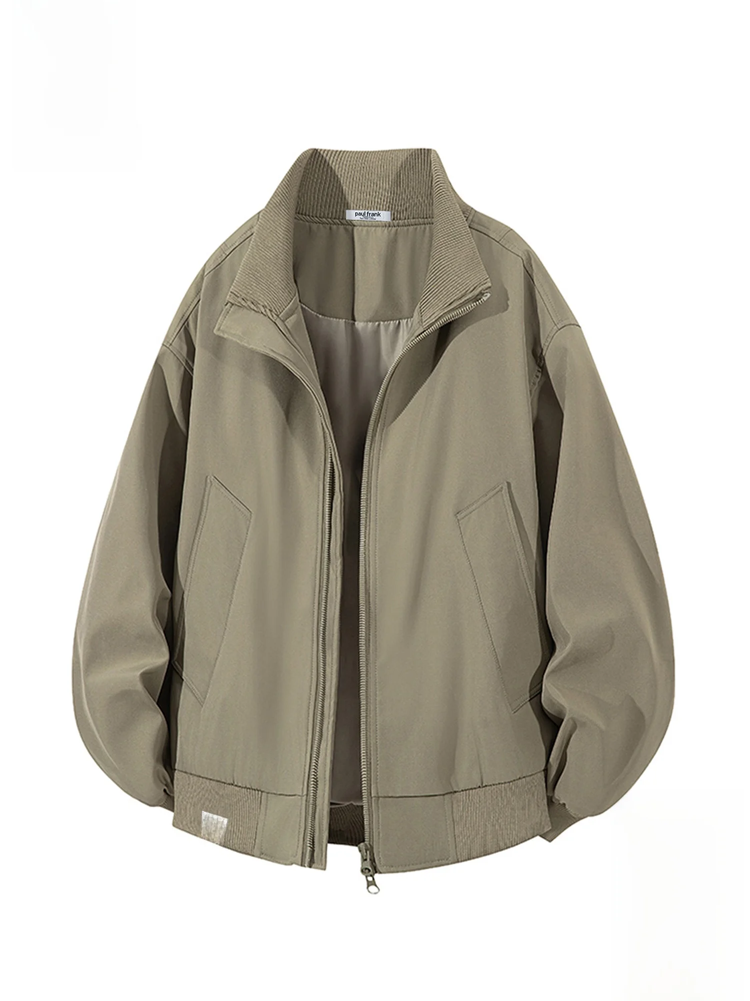 

Loose Casual PaulFrank Monkey Mouth Jaet Men's Spring 2026 Trendy Brand Stand Collar Outerwear Warm Polyester Fiber