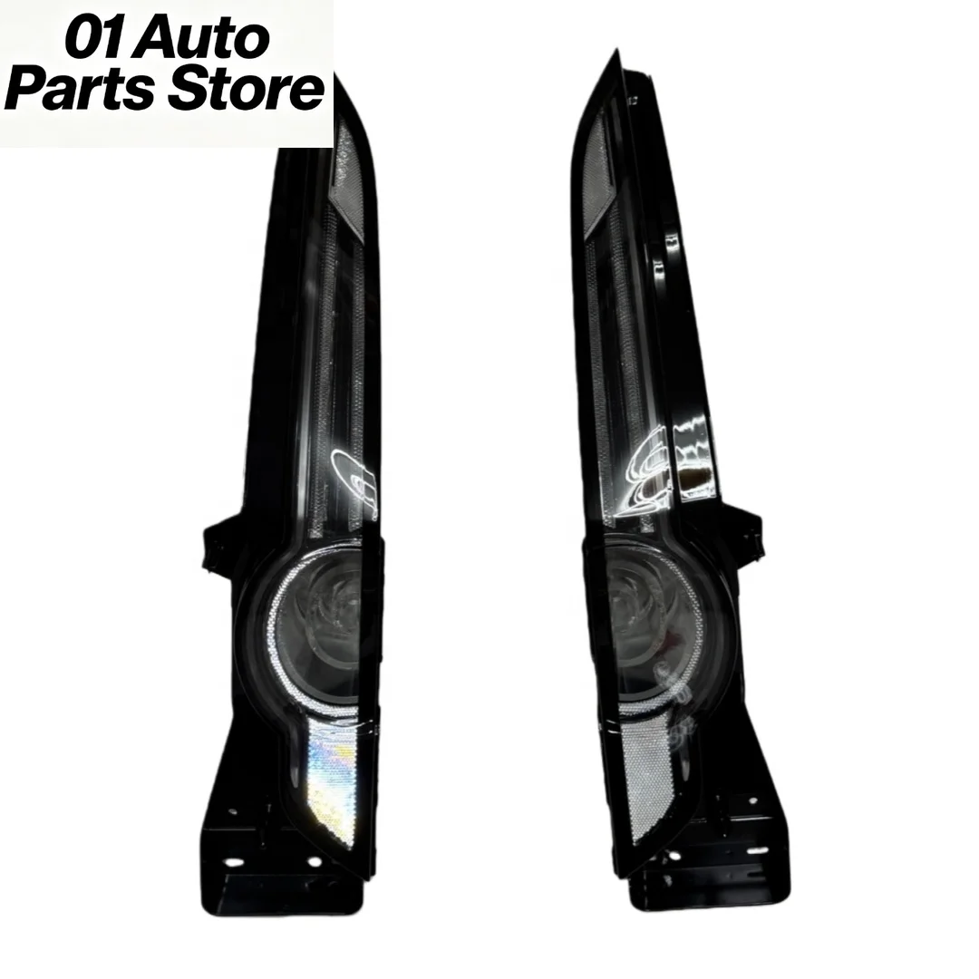 A Set Black Tail Lights For Jaguar F-type LED Tail Lights Venom Series Transparent Tail Lights