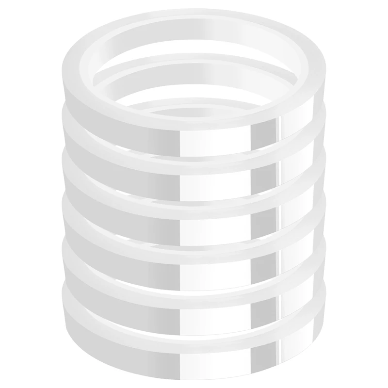 6 Rolls 10mm X33M(108Ft) Clear Heat Tape for Heat Sublimation No Residue and Heat Transfer Vinyl-A51M