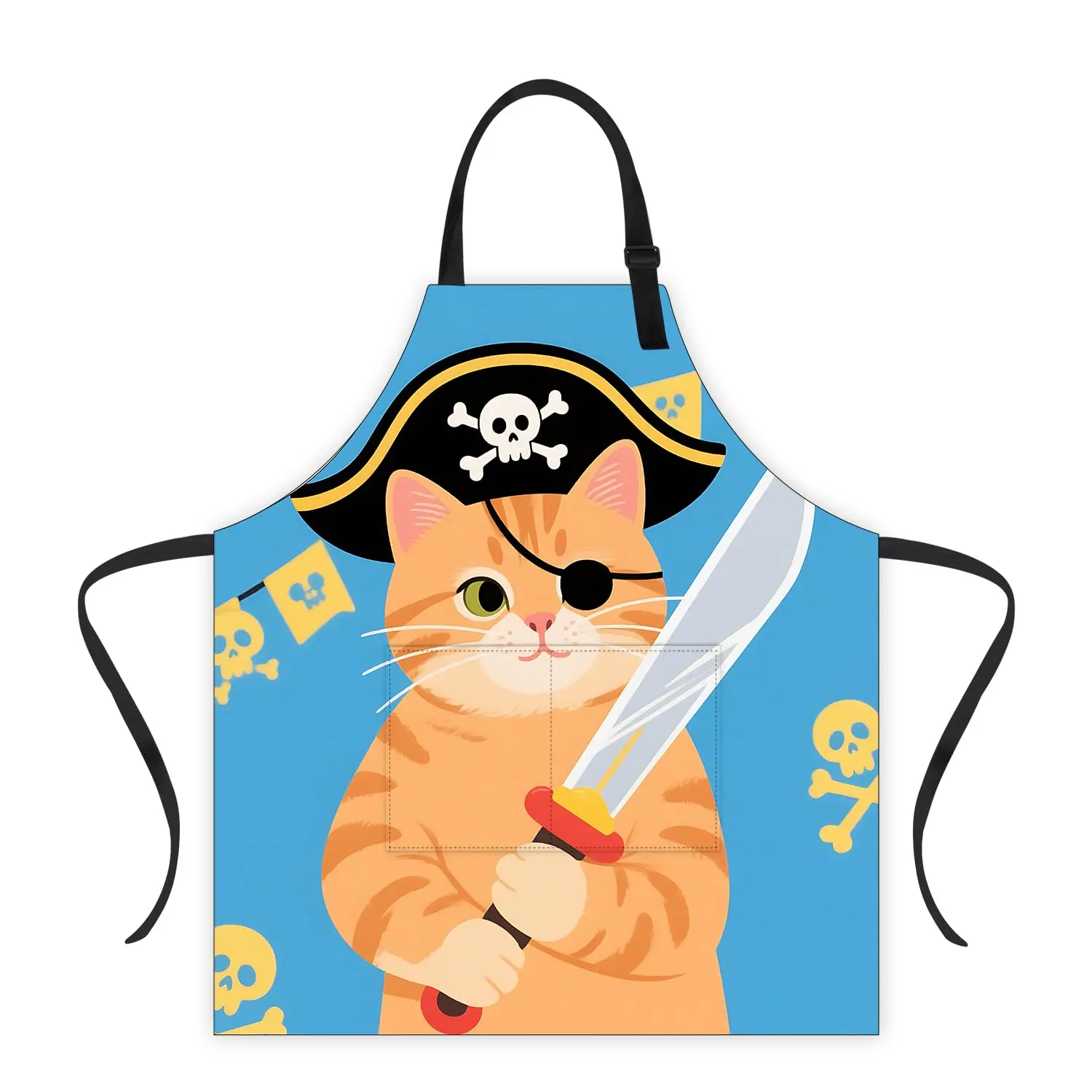 

Halloween Apron Home Kitchen Cooking Baking Gardening For Women Men With Pockets Waterproof