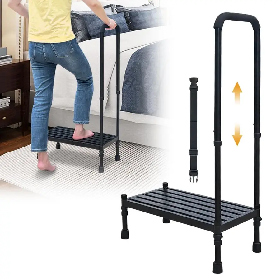 مقعد متدرج مع مقبض لكبار السن، خطوات مساعدة بجانب السرير للأسرّة العالية للبالغين وكبار السن، سيارة آمنة للمعاقين في الدفع الرباعي #1