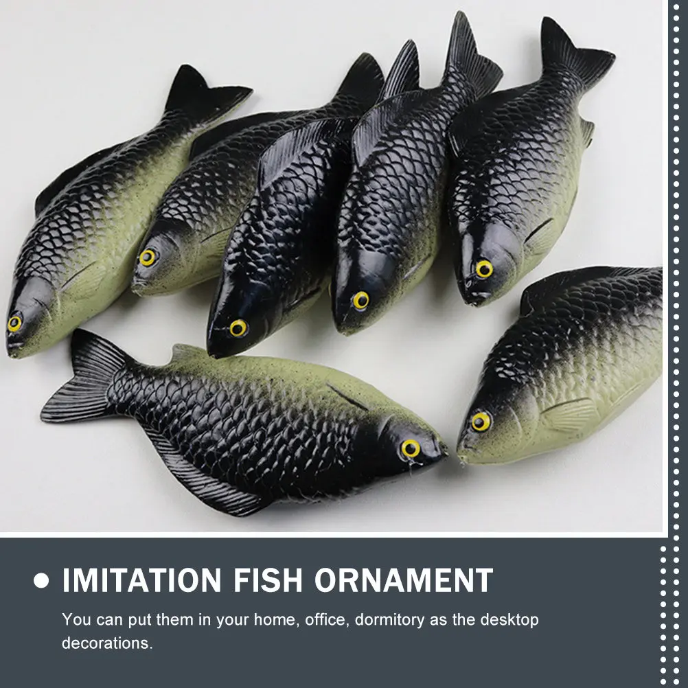 

4Pcs Simulated Fish Imitation Ornament PVC Material Kids Science Educational Desktop Decor Lifelike Fish Shape Adornment