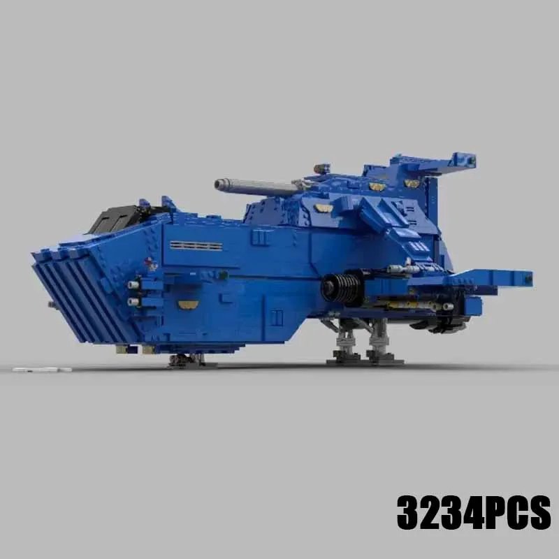 Popular Military Game Model Moc Building Bricks Thunderhawk Gunship Technology Blocks Gifts Christmas Toys DIY Sets Assembly