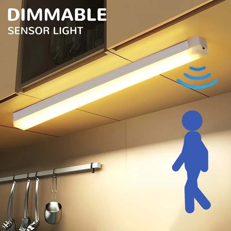 10-50 см датчик движения, ночная беспроводная светодиодная лампа, USB аккумуляторная батарея, перезаряжаемая стена для дома, дома, комнаты, спальни, кухни, освещение