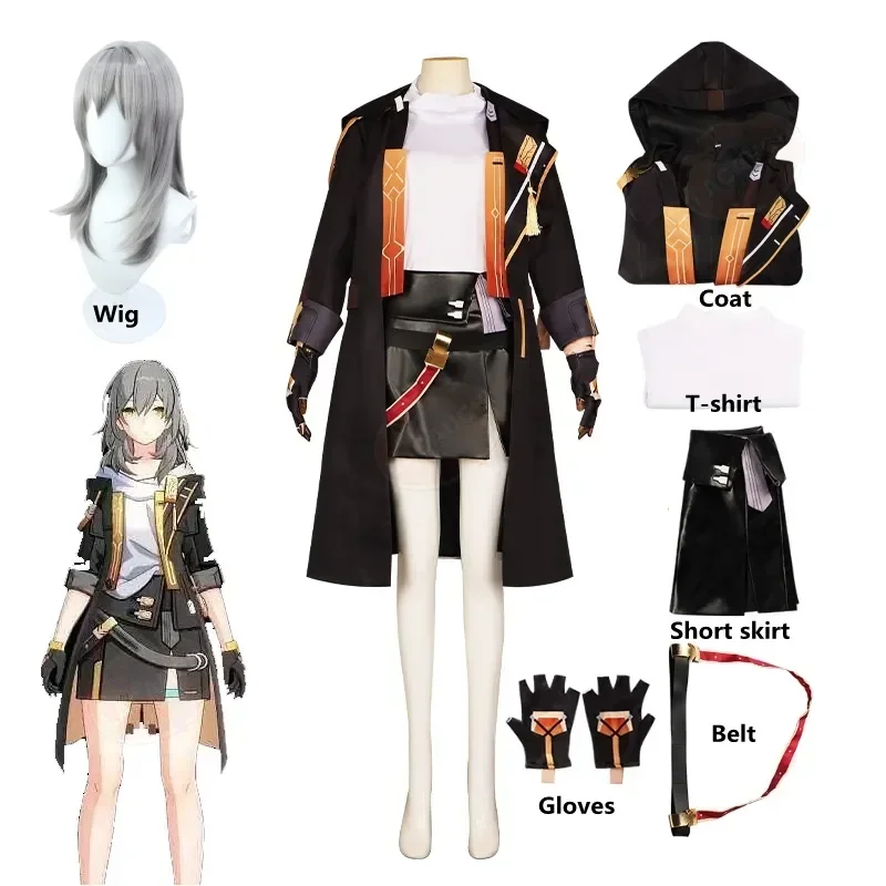 Game Honkai: Star Rail Trailblazer Female Protagonist Cosplay Costumes Anime Suit Women Fancy Dress Outfit Wig Halloween Party