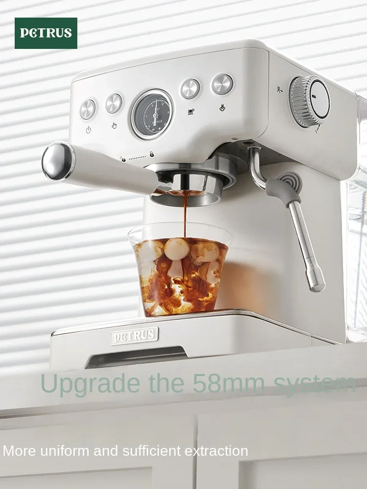 

Petrus PE3833 Espresso machine Small household fully semi-automatic integrated commercial milk foam