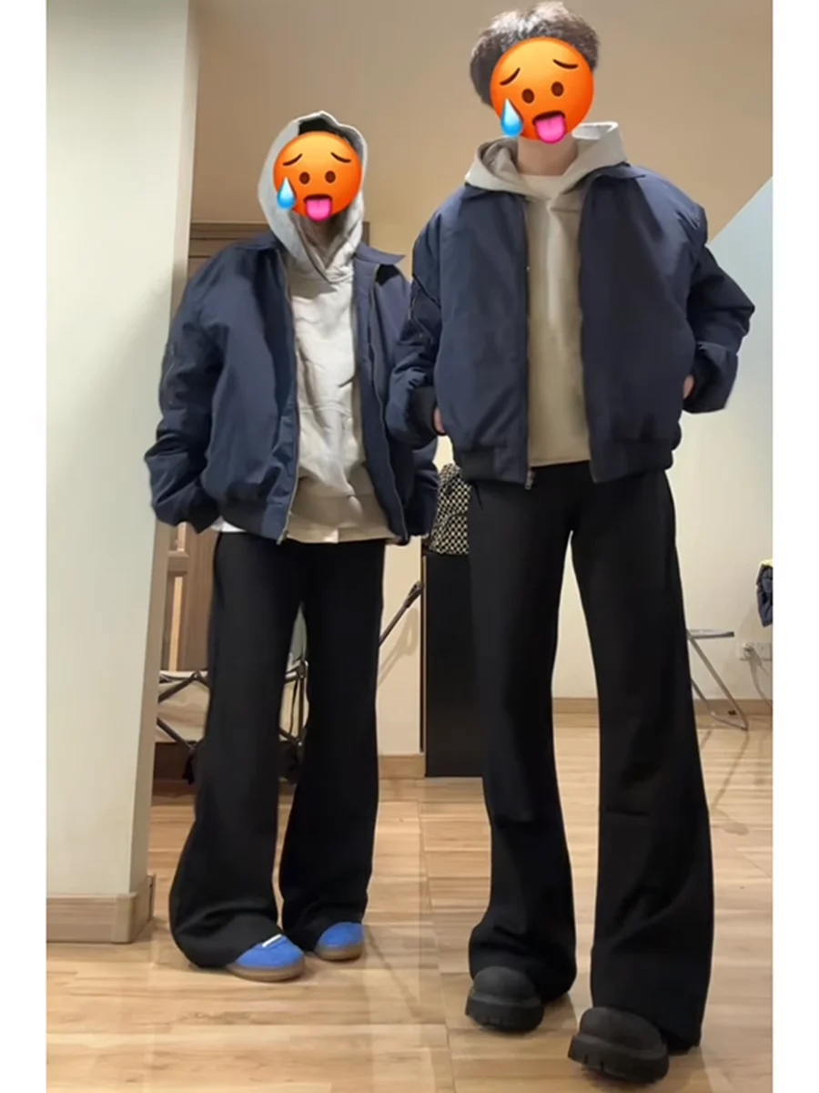 

Мужские брюки Bla Fce с плиссировкой, прямые, осенне-зимние, Cleanfit, расклешенные, высококачественные, струящиеся, повседневные