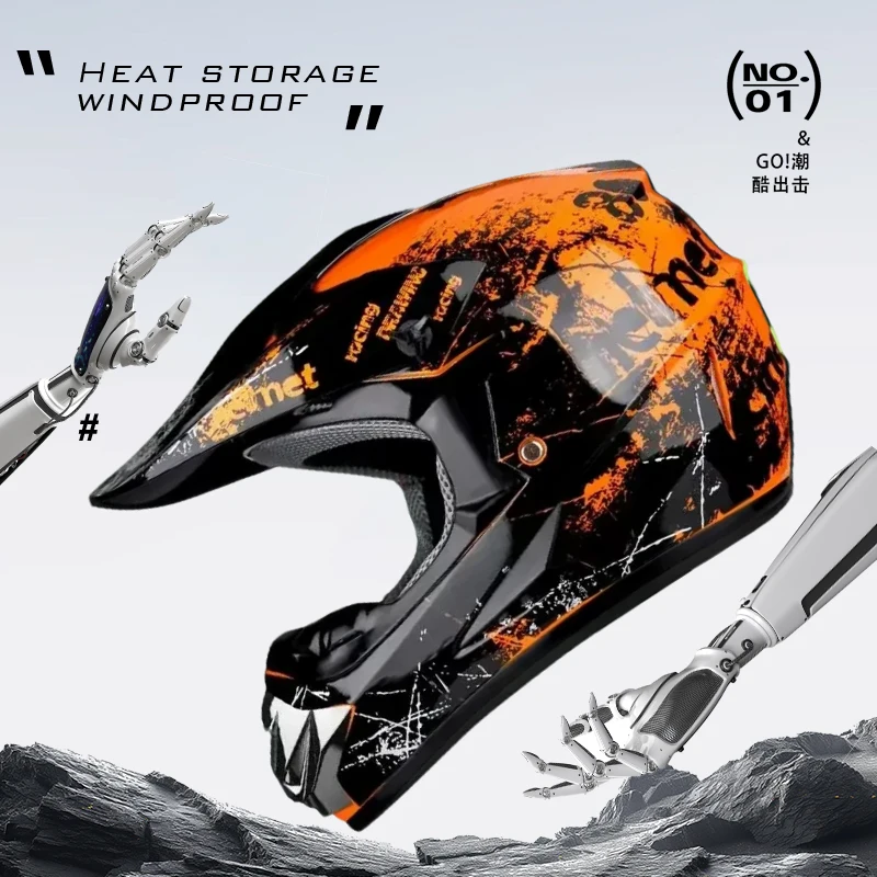 

Мотоциклетный шлем, профессиональный защитный шлем для мотокросса, внедорожный шлем, детский внедорожный шлем Capacete De Motocicleta