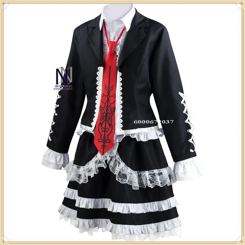 

ABC123Retro Gothic Character Celestia Role Playing Costume Dark Sweet Style Hot-Sale Black Skirt Set Halloween Party Sx,3;b'2.