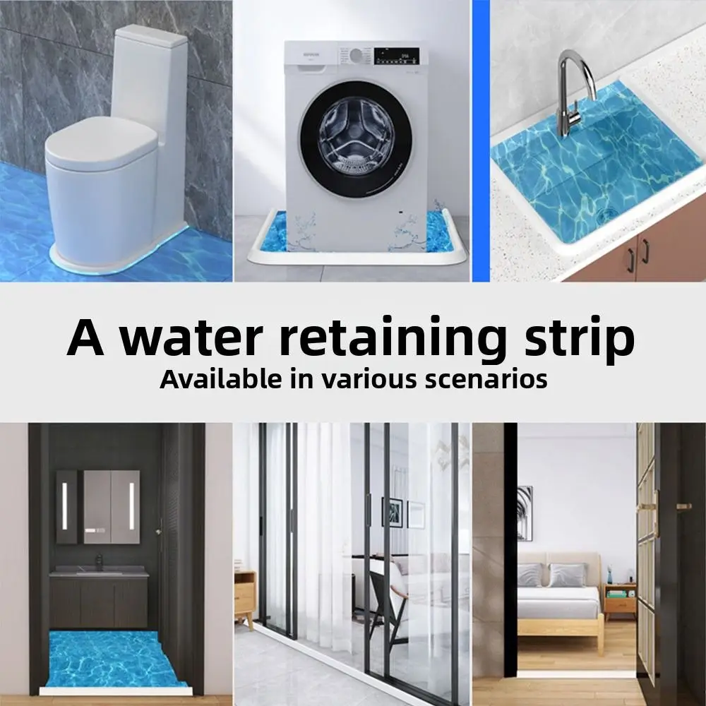 

Silicone Material Self Adhesive Water Stopper Self-Adhesive Backing Foldable Design Bendable Silicone Barrier Waterproof Seal