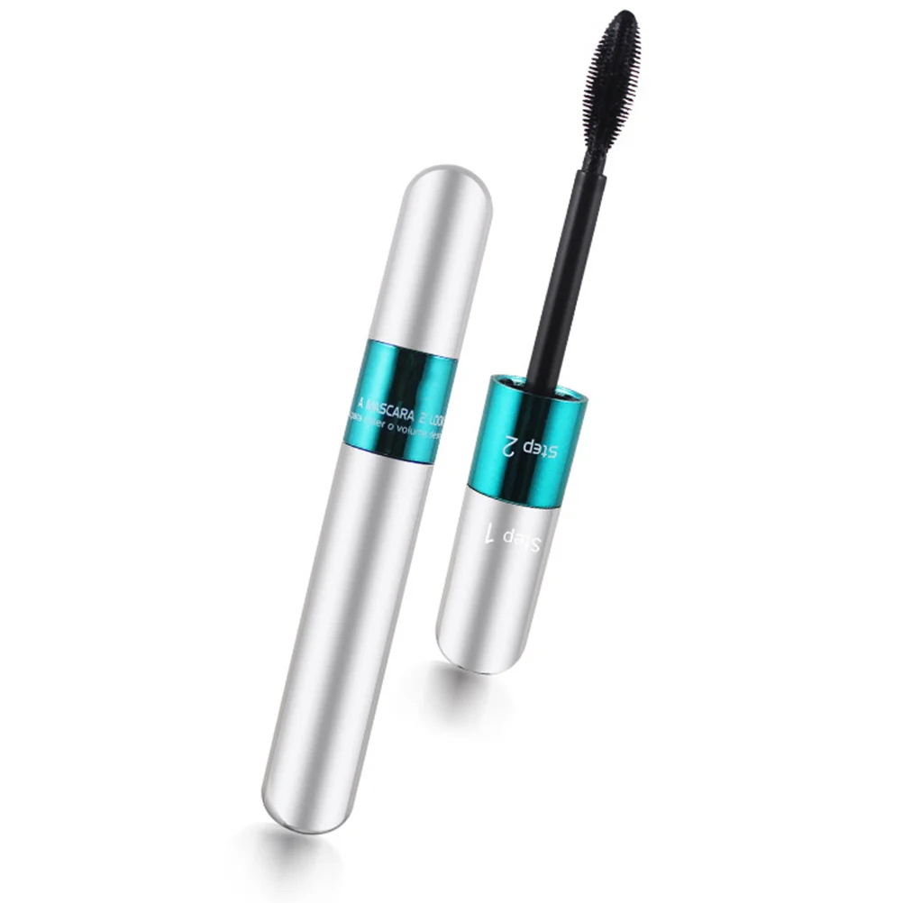 1개 10ml 방수 마스카라 4D 길어지는 효과 두꺼워지는 효과 빠른 건조 속눈썹 섬유 여성용 자연스러운 풀룩 메이크업