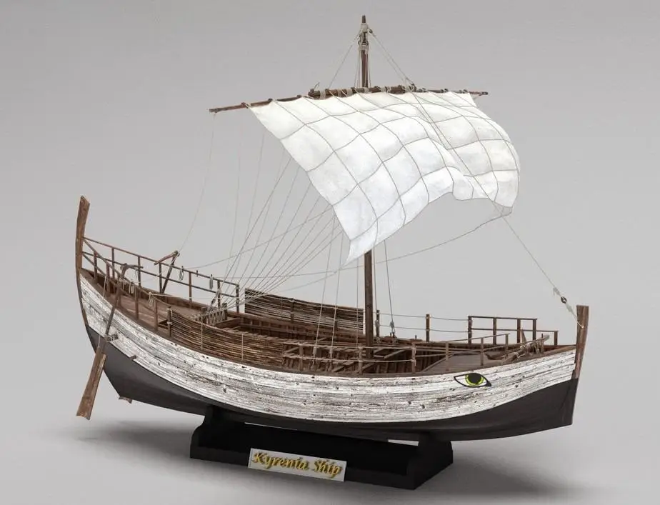 Trade Boat Kyrenia Greek Ancient 1:48 13.7'' 350mm Wood Model Ship Kit Shicheng