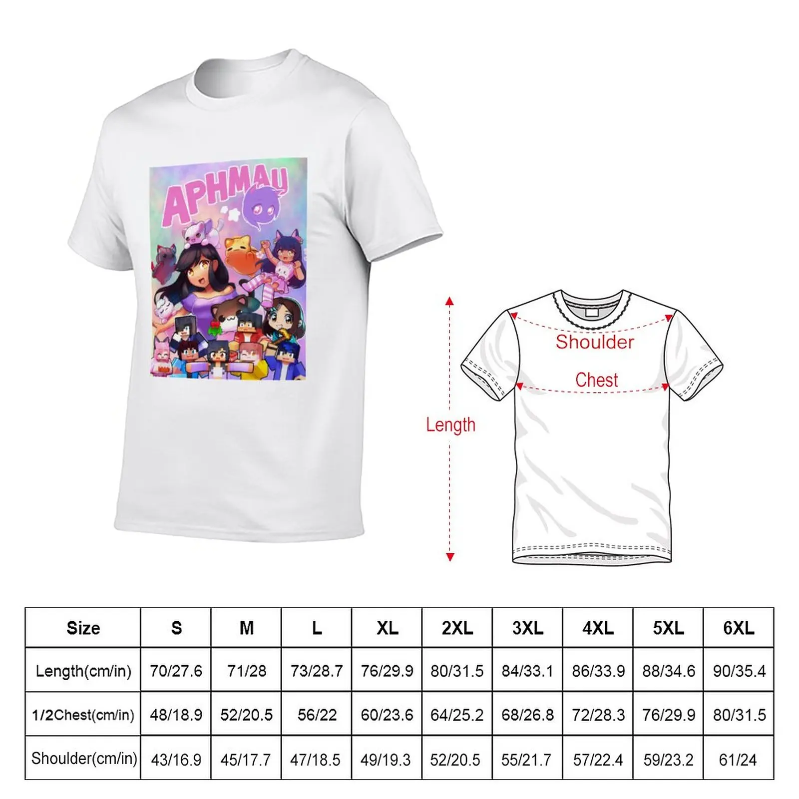 New Aphmau Art T-Shirt heavyweight t shirts sublime t shirt Men's t-shirts