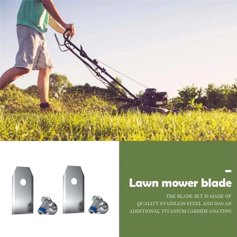Picture 3: AT43-Replacement Trimmer Blade 30PCS Stainless Steel Lawn Mower Cutting Blades Set For ECOVACS Cutter