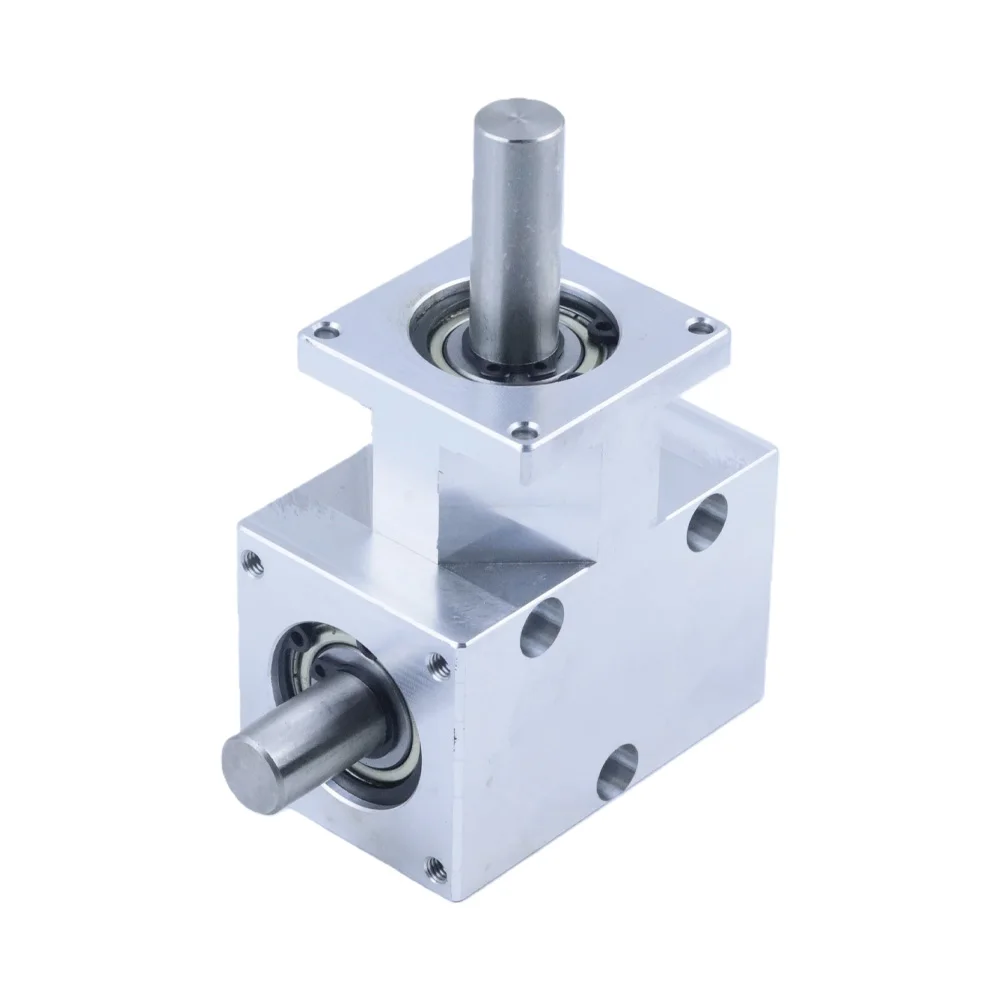 1:1 Cross Commutator Right Angle Drive Gearbox 19T 12MM Spiral Bevel Gear Reducer