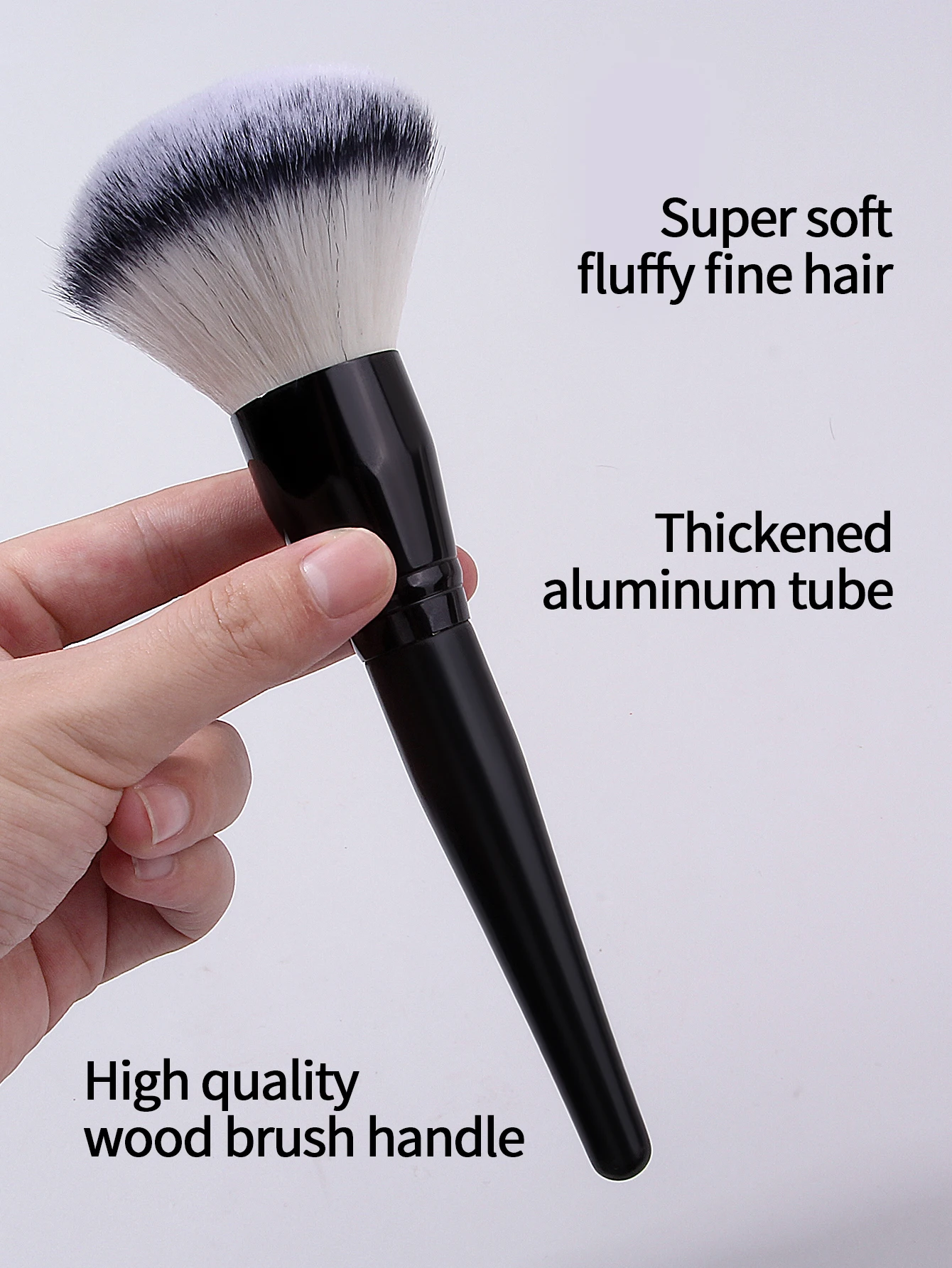 1 pz Strumenti per il trucco professionale più venduti Pennello per cipria Pennello per cipria super morbido e soffice Pennello per cipria sciolto Pennello per fard