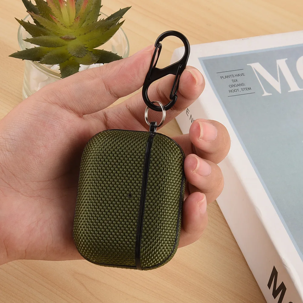 حافظة مقاومة للماء بنمط النايلون AirPods Pro 3 مع مجموعة تنظيف وسلسلة مفاتيح ملحقات جلدية واقية كاملة لأجهزة AirPods Pro 3 #3