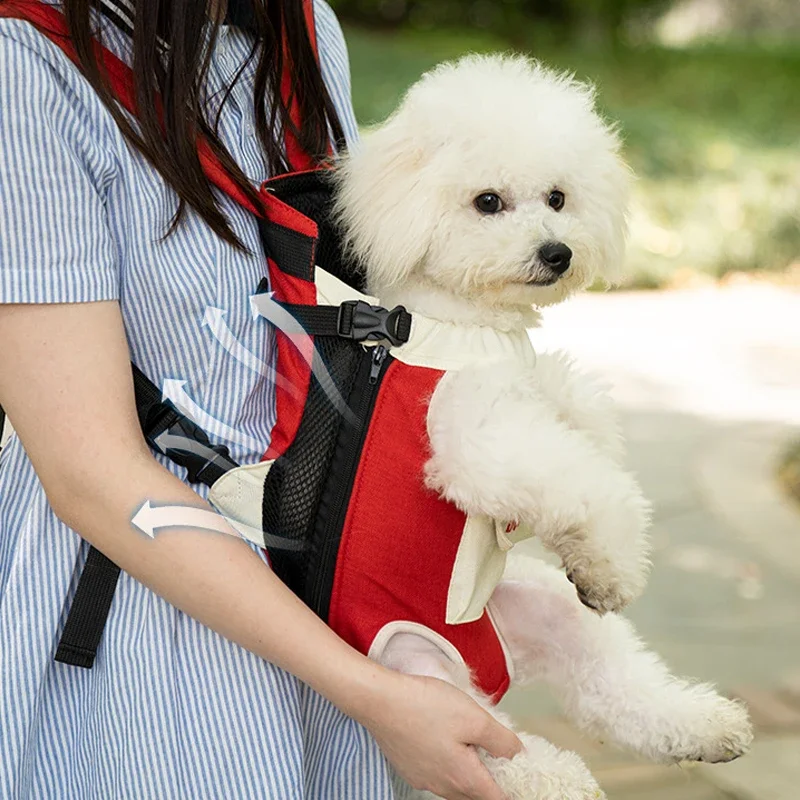 Pet Dog Carrier Bag Front Dog Carrier Backpacks Portable Pet Bags Adjustable Hands Free Dog Backpack Carrier for Small Dogs Cats