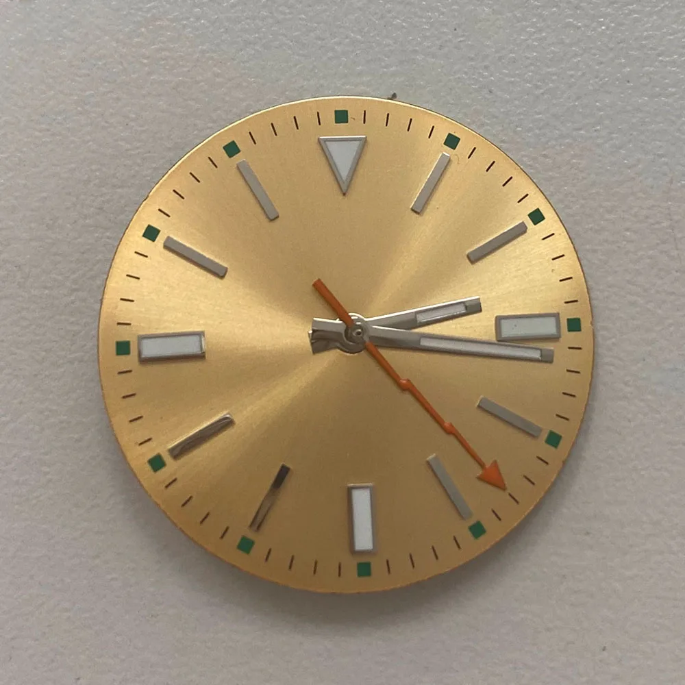 Mostrador de relógio de 29mm com ponteiros de relógio para miyota 8215 821a/mingzhu dg2813 dg3804 movimento mecânico mostrador + ponteiros luminosos