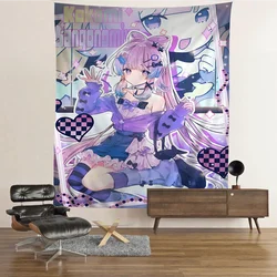 G-Genshin I-Impact Sangonomiya Kokomi Hanging Bohemian Tapestry Bohemian Wall Tapestries Mandala Kawaii Room Decor