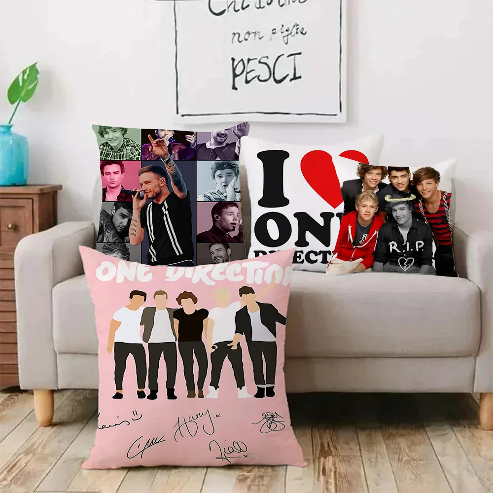 Pillow Covers Cartoon O-OneS D-DirectionS Sofa Decorative Home Double-sided Printing Short Plush Cute Cushion Cover