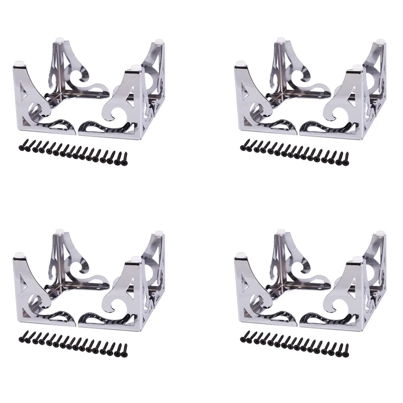 جعل الجوف خارج الأثاث الحديث أرجل الأريكة المعدنية لطاولة أريكة خزانة خزانة مجموعة من 16 (10 سنتيمتر) #1