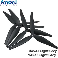 2Pair HQProp 10X5X3 9X5X3 10X5.5X3 1050 9050 1055 10inch 9inch 3 blades Black Carbon Reinforced Nylon Propeller for Rc FPV Drone