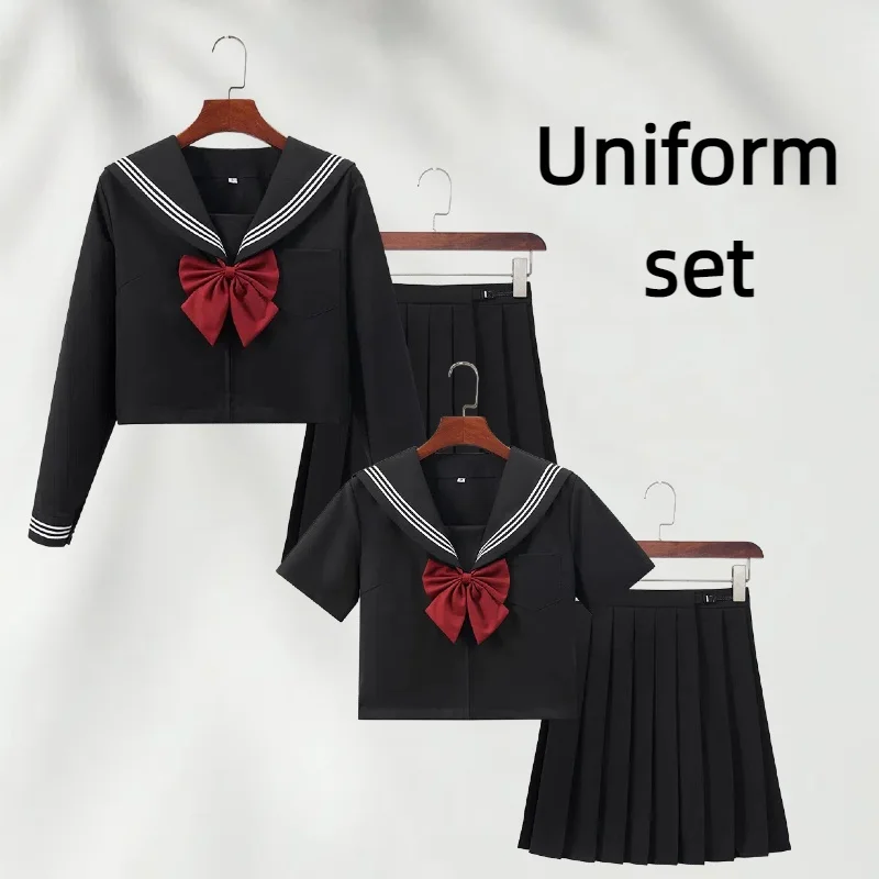 

Женская униформа моряка с плиссированной юбкой для повседневного ношения, косплей, тематические вечеринки, повседневные прогулки и костюмные случаи