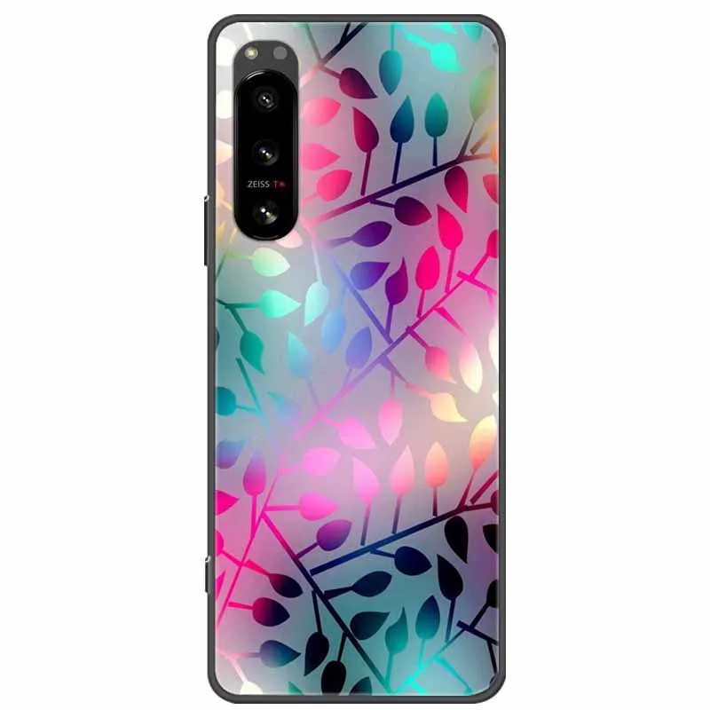 For Sony Xperia 5 Case Marble Silicone Soft TPU Phone Cover for Sony Xperia 5 II / 5 III Cases Black Bumper Xperia5 5ii Coques